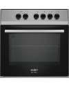 Cucina a Gas Tremiti 60x60 cm Silver con Forno Ventilato Multifunzione 70 Litri Classe A Samet Indomita Line