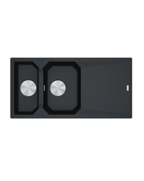 Lavello cucina 2 vasche Franke FXG661 gocciolatoio reversibile fragranite 100x50 cm. nero