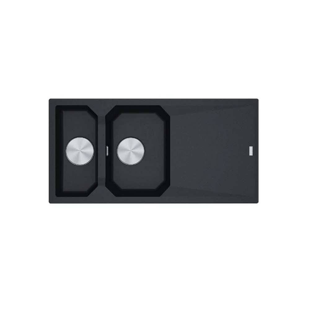 Lavello cucina 2 vasche Franke FXG661 gocciolatoio reversibile fragranite 100x50 cm. nero