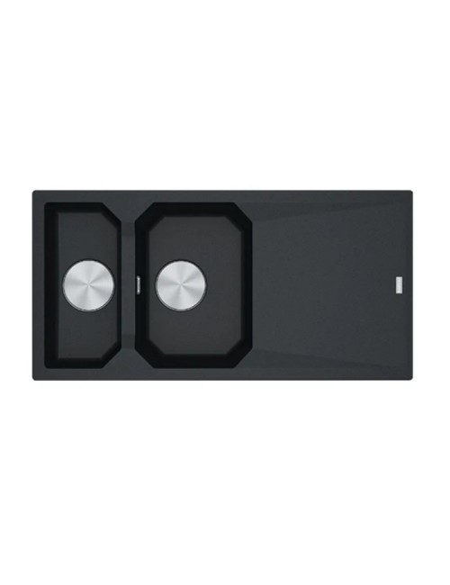 Lavello cucina 2 vasche Franke FXG661 gocciolatoio reversibile fragranite 100x50 cm. nero