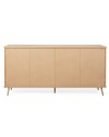 Credenza Epik52 con 3 ante 2 cassetti 180x40x88,3 colore rovere antracite grigio