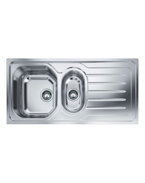 Lavello 2 vasche Franke OLL651 100x50 inox gocciolatoio destro
