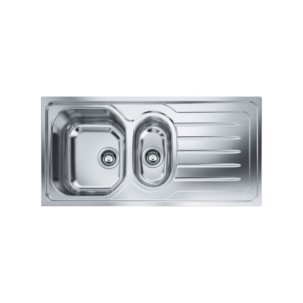Lavello 2 vasche Franke OLL651 100x50 inox gocciolatoio destro