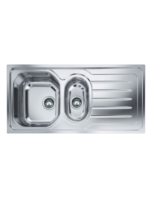 Lavello 2 vasche Franke OLL651 100x50 inox gocciolatoio destro