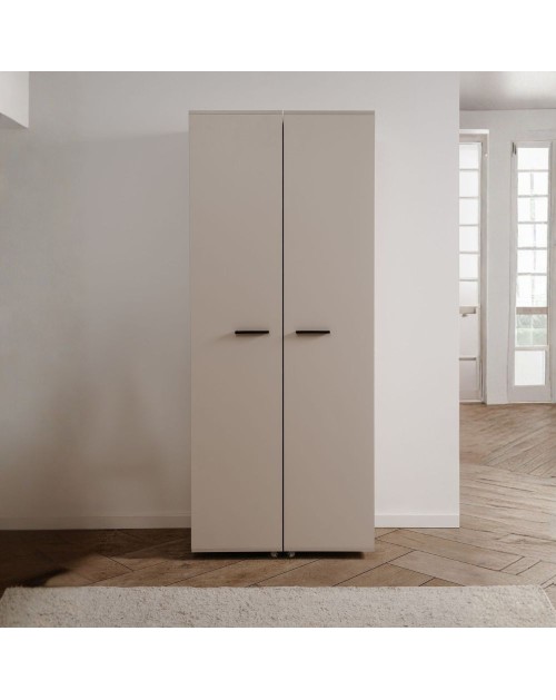 Scarpiera cashmere 2 ante con scomparti Lugo02A 74x34x181
