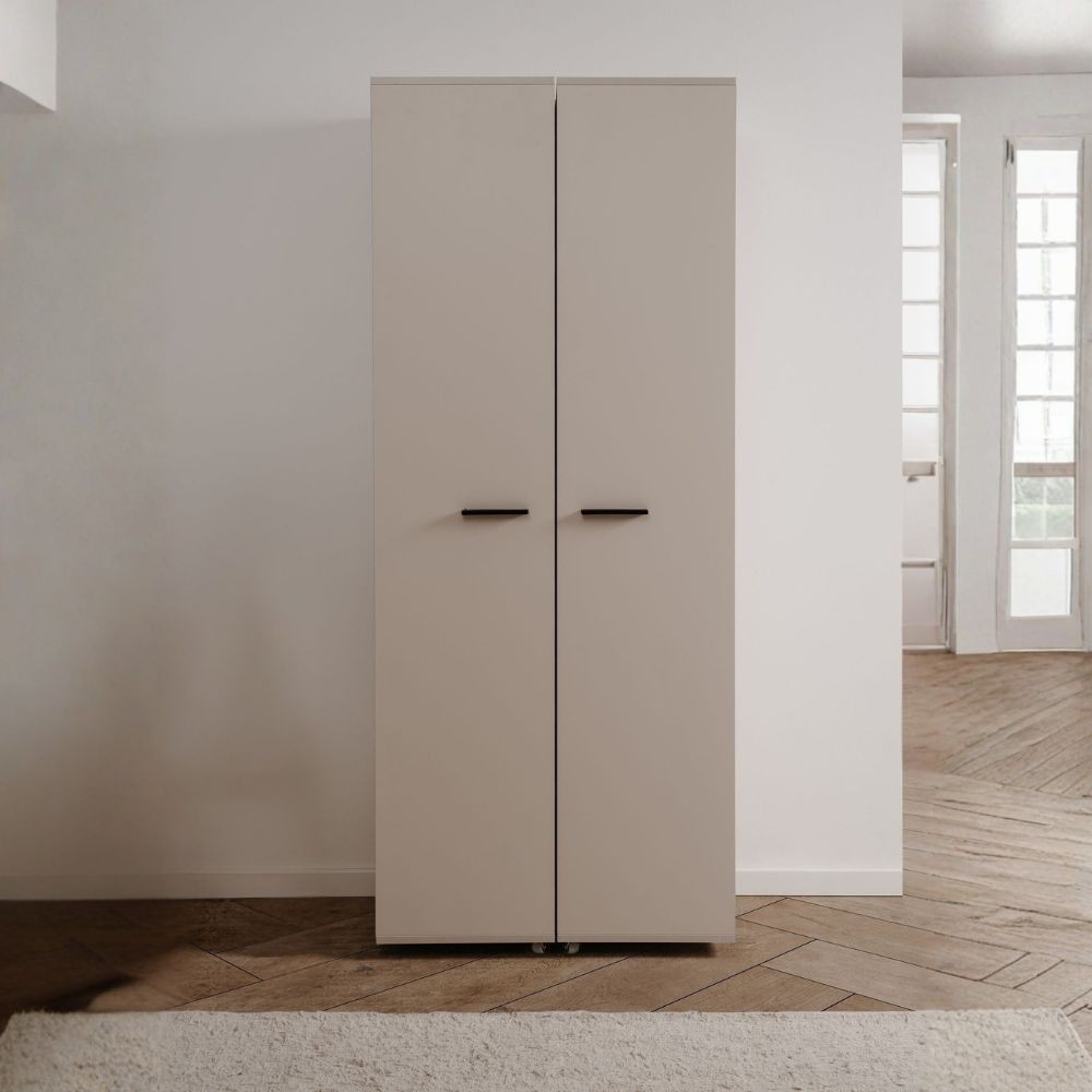 Scarpiera cashmere 2 ante con scomparti Lugo02A 74x34x181