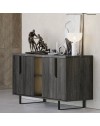 Madia 4 ante palissandro nero Zaira 165x49x83h