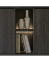 Madia 4 ante palissandro nero Zaira 165x49x83h
