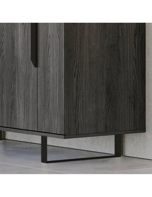 Madia 4 Ante Palissandro Nero Zaira 165x49x83h Prezzo