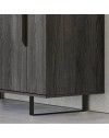 Madia 4 ante palissandro nero Zaira 165x49x83h