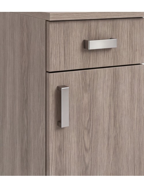 Mobile multiuso con cassetto e anta colore olmo Blanca 30x32x78H MONTATO