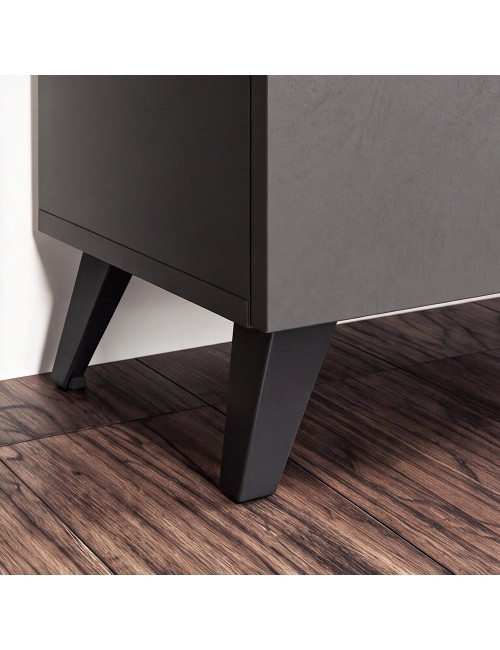 Madia 4 Ante Polan 241x42x99h Colore Ardesia Piombo Prezzo
