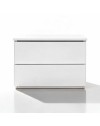 Comodino 2 cassetti bianco Manitoba