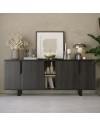 Madia 4 ante palissandro nero Zaira 205x49x83h