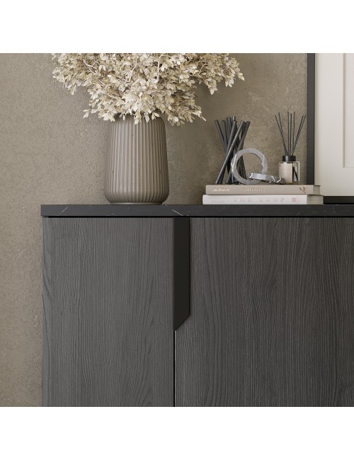 Madia 4 Ante Palissandro Nero Zaira 205x49x83h Prezzo
