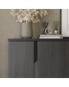 Madia 4 ante palissandro nero Zaira 205x49x83h