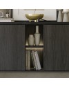 Madia 4 ante palissandro nero Zaira 205x49x83h