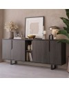 Madia 4 ante palissandro nero Zaira 205x49x83h