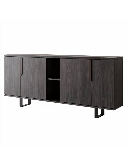 Madia 4 Ante Palissandro Nero Zaira 205x49x83h Prezzo