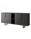 Madia 4 ante palissandro nero Zaira 205x49x83h
