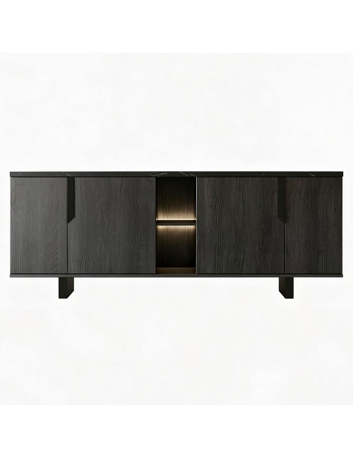 Madia 4 Ante Palissandro Nero Zaira 205x49x83h Prezzo
