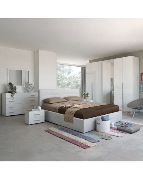 Camera da letto bianco laccato Nerano