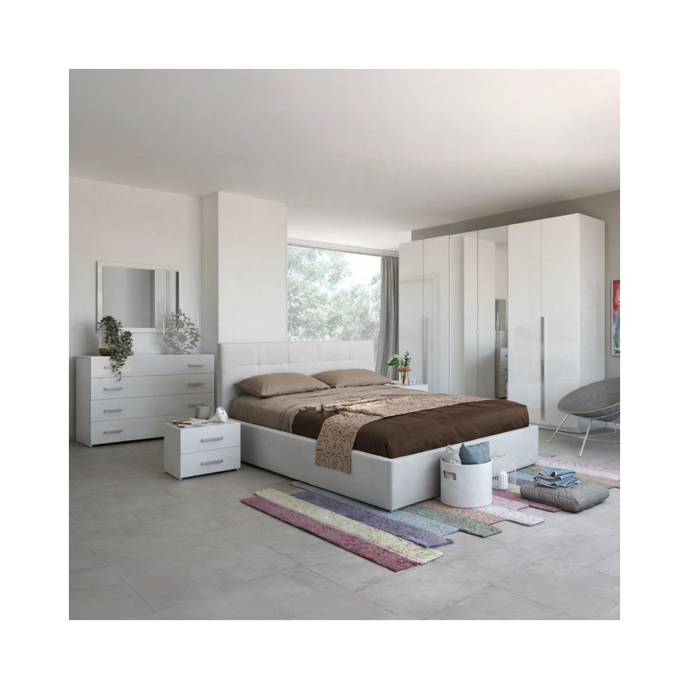 Camera da letto bianco laccato Nerano