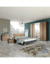 Camera da letto noce dark e antracite Borghese