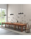Tavolo Super4 160x90 allungabile a 320 cm colore noce naturale