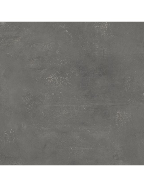 Tavolino da Salotto Grova 50x50 cm con Piano Forato Porta Piante Cemento e Metallo Nero