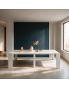 Consolle allungabile Ofelia 90x50x76h cm colore bianco lucido