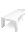 Consolle allungabile Ofelia 90x50x76h cm colore bianco lucido