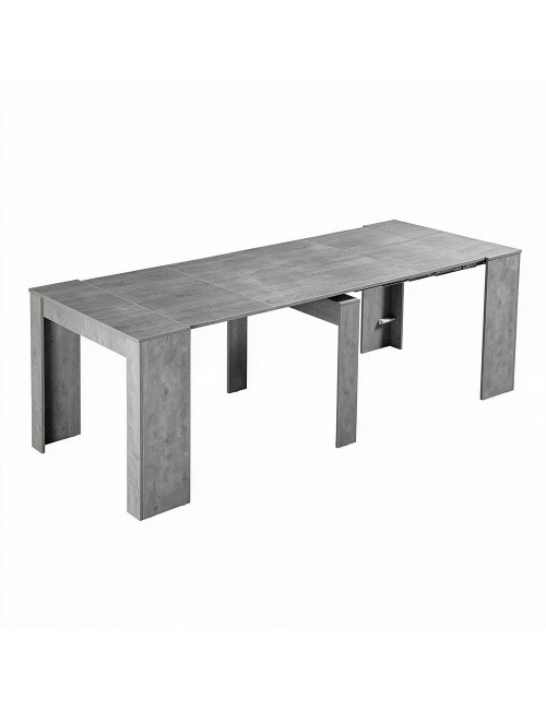 Consolle Allungabile Ofelia 90x50x76h colore cemento - Veriaffari.it