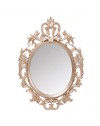 Specchio Decorativo Ovale MR5501 da Parete 36x53 cm con Cornice Barocca Gold