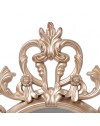 Specchio Decorativo Ovale MR5501 da Parete 36x53 cm con Cornice Barocca Gold