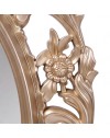 Specchio Decorativo Ovale MR5501 da Parete 36x53 cm con Cornice Barocca Gold