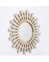 Specchio Decorativo Rotondo MRTDYY20217GOLD da Parete 55x55 cm Oro a Raggiera