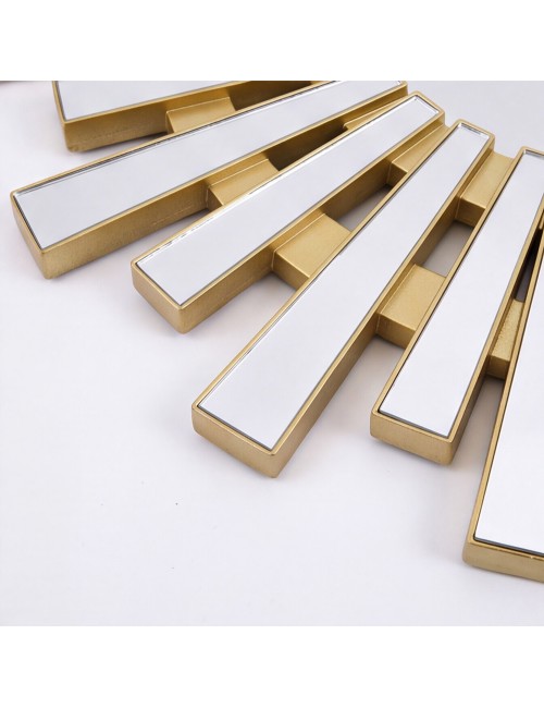 Specchio Decorativo Rotondo MRTDYY20217GOLD da Parete 55x55 cm Oro a Raggiera