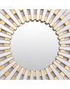 Specchio Decorativo Rotondo MRTDYY20217GOLD da Parete 55x55 cm Oro a Raggiera