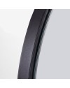 Specchio Decorativo Rotondo MR005 da Parete 60x60 cm con Cornice Nera
