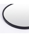 Specchio Decorativo Rotondo MR005 da Parete 60x60 cm con Cornice Nera