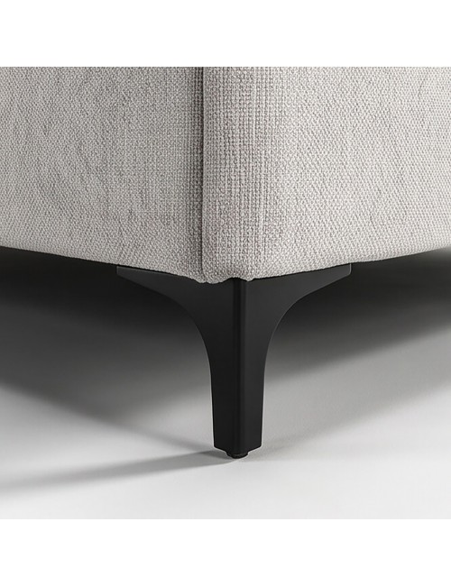 Letto Matrimoniale Vogue con Contenitore in Tessuto Grigio Chiaro – Eleganza e Comfort con Cuscini Imbottiti