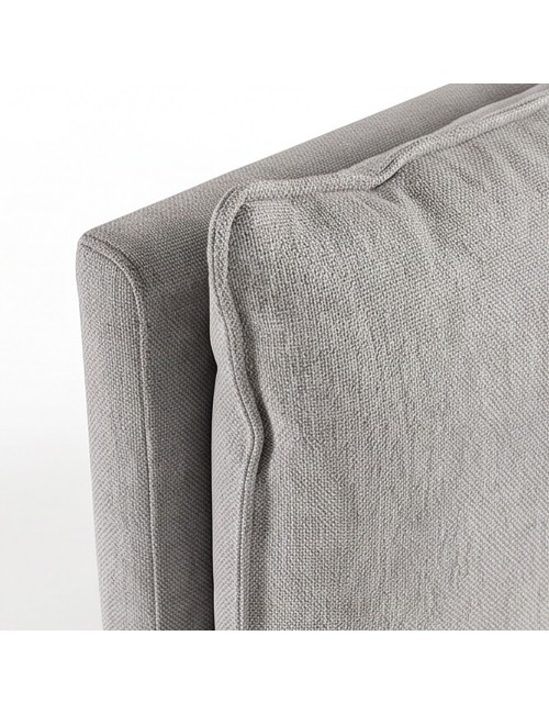 Letto Matrimoniale Vogue con Contenitore in Tessuto Grigio Chiaro – Eleganza e Comfort con Cuscini Imbottiti