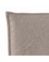 Letto Matrimoniale Line con Contenitore in Tessuto Tortora – Stile Moderno e Praticità Salvaspazio