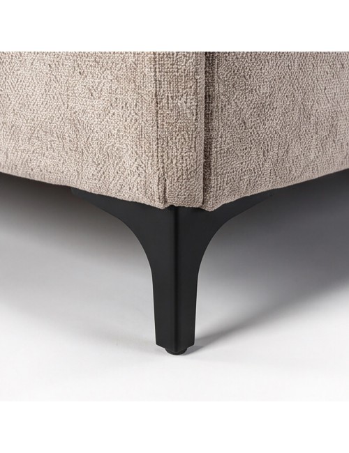 Letto Matrimoniale Line con Contenitore in Tessuto Tortora – Stile Moderno e Praticità Salvaspazio