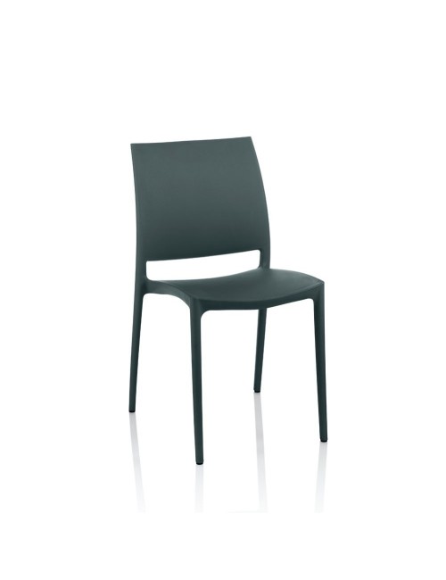 Sedia Polipropilene Curtis colore grigio metal prezzo