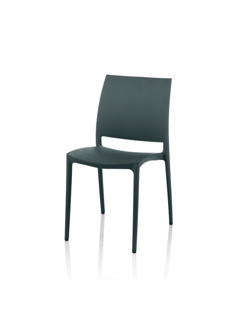 Sedia Polipropilene Curtis colore grigio metal prezzo