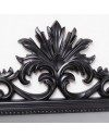Specchio stile barocco con cornice Intagliata polipropilene nero 62x86H SPECCHIO1