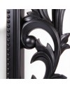 Specchio stile barocco con cornice Intagliata polipropilene nero 62x86H SPECCHIO1