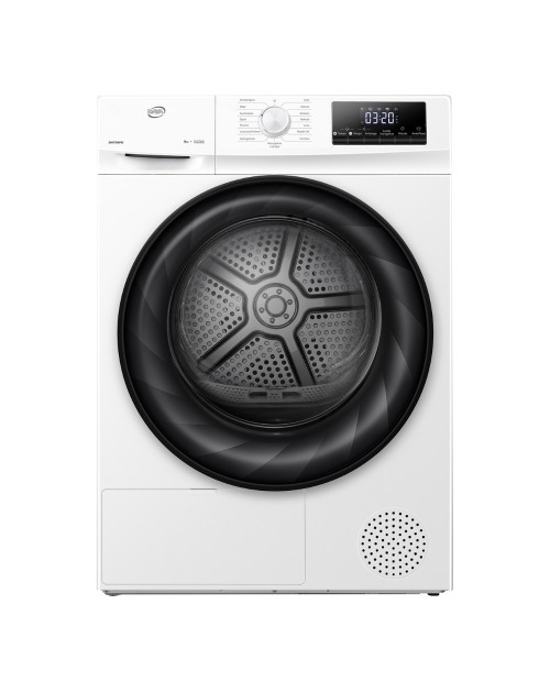 Asciugatrice Daya DHTD9PD 9 kg pompa di calore con rotazione bidirezionale e sensore umidità bianco classe D